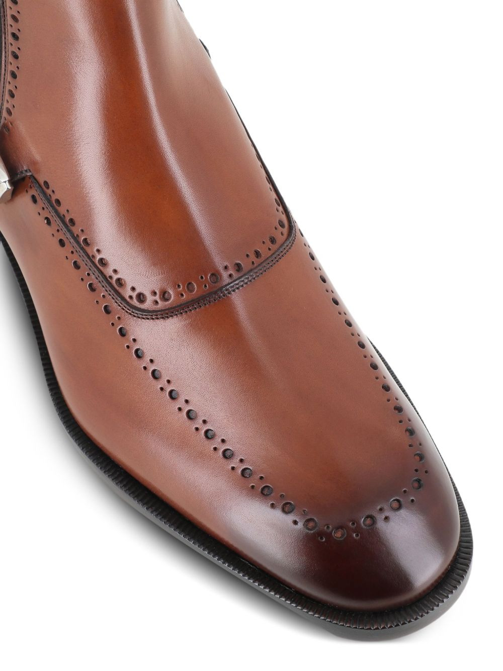 Sartosea buckle-fastening brogue boots - 4