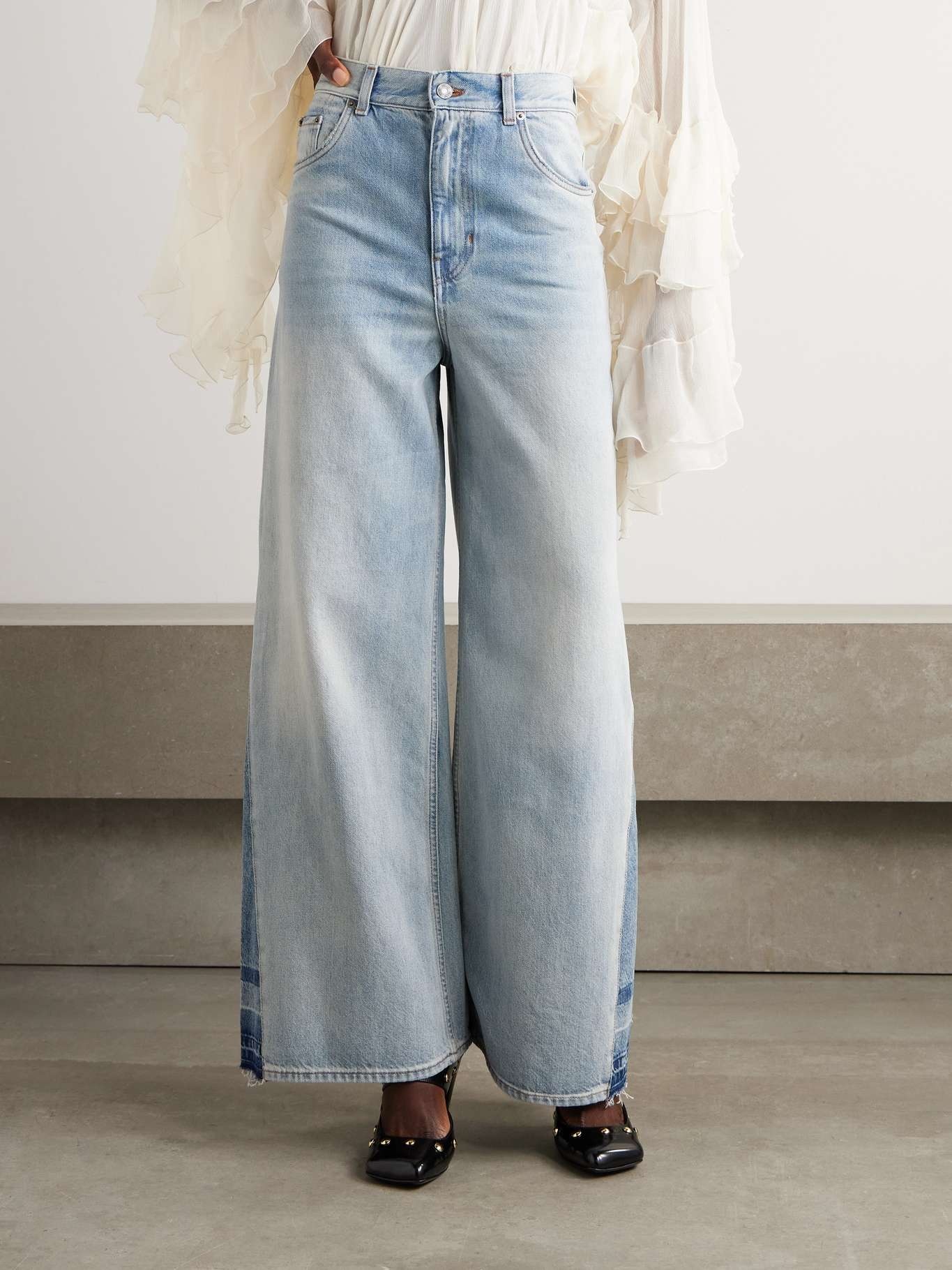 High-rise wide-leg jeans - 3