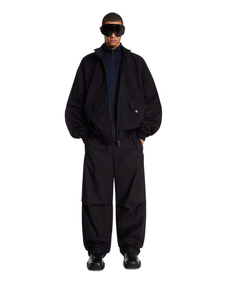 BALENCIAGA Black Cotton Bomber Jacket outlook