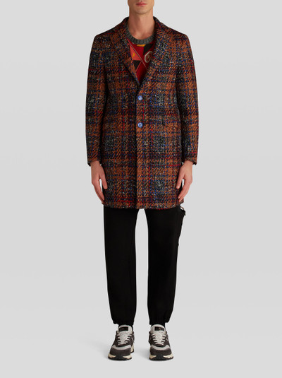 Etro CHECK PATTERN COAT outlook