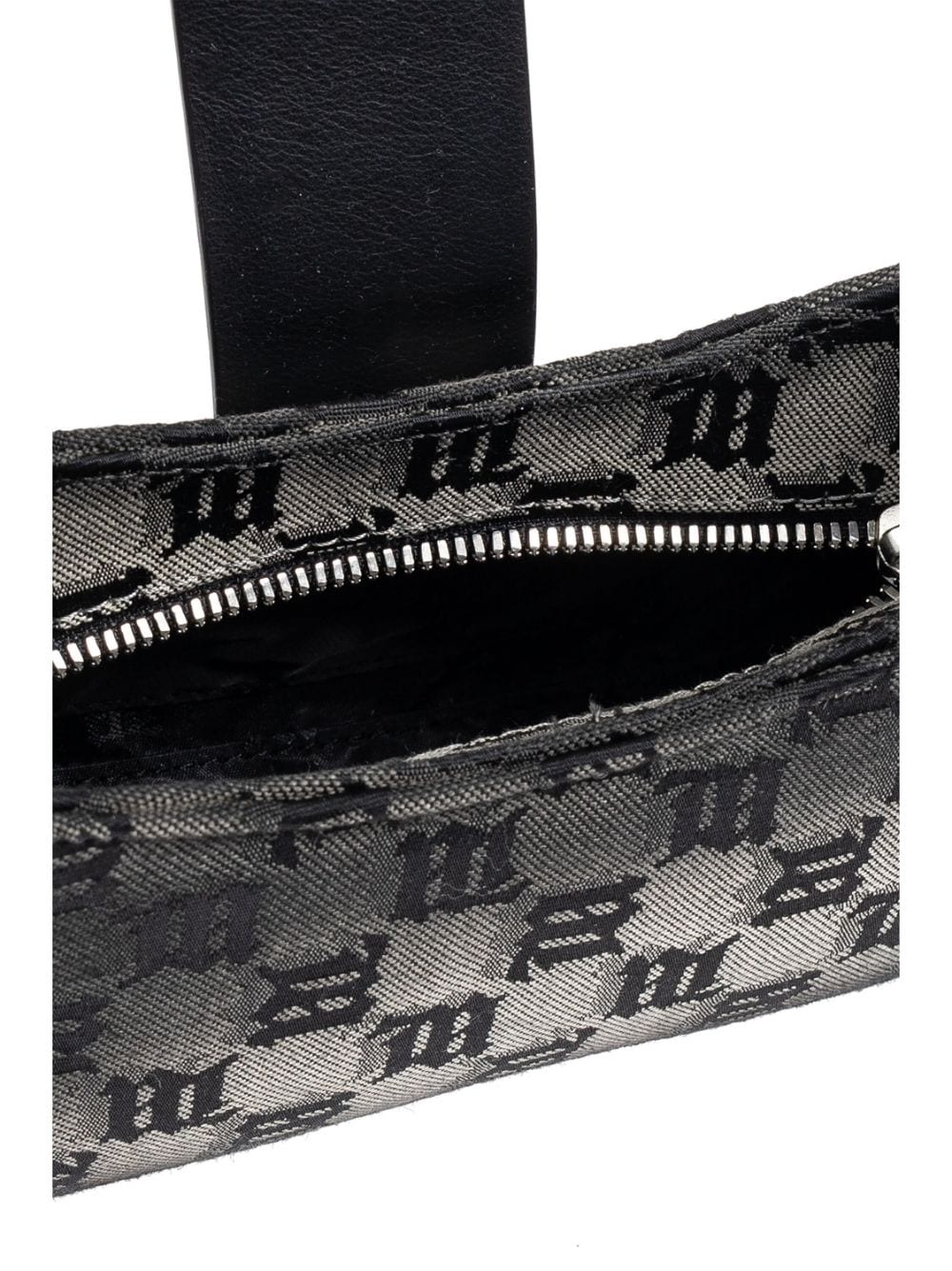 monogram letter plaque chain shoulder bag - 5