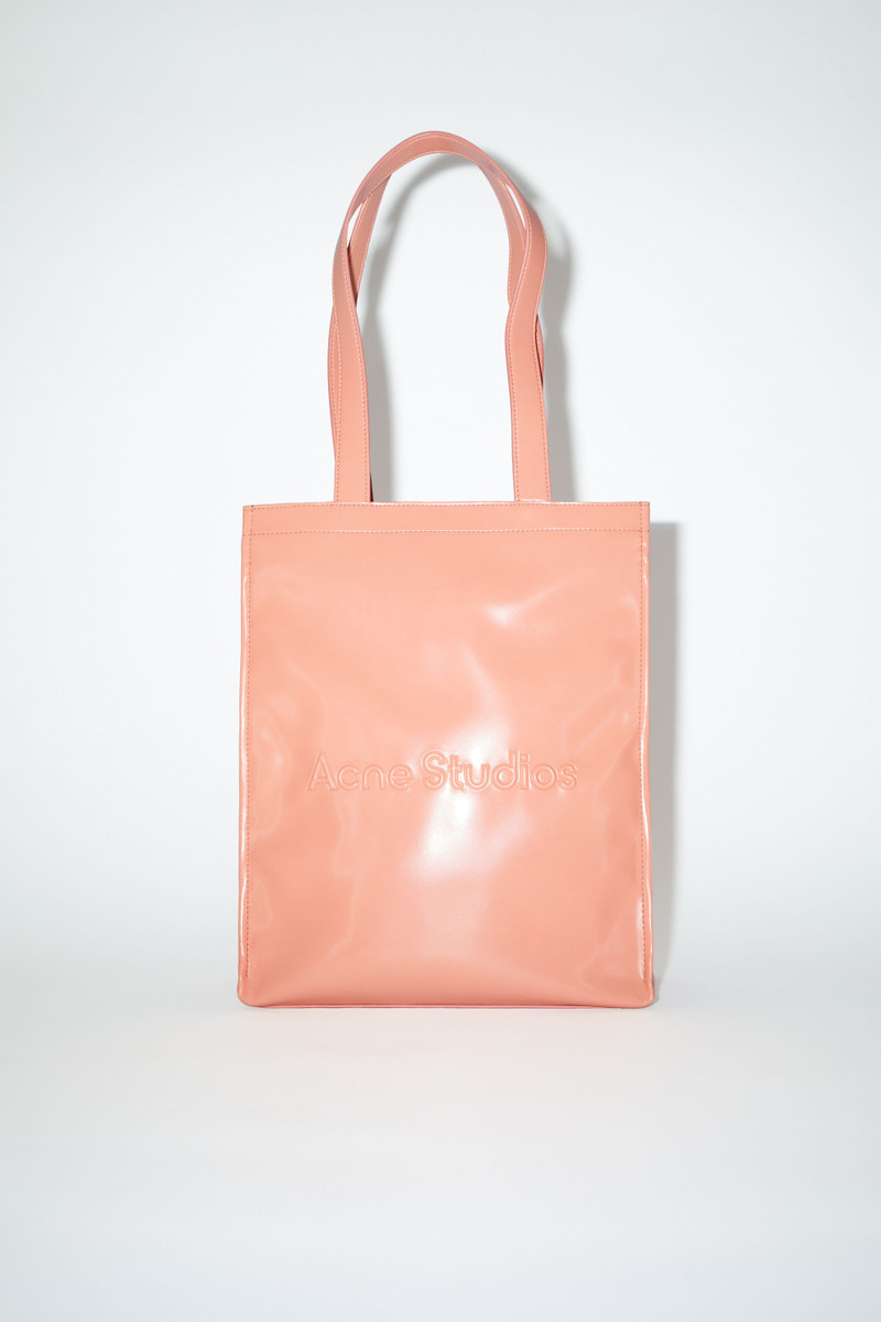 Logo shoulder tote bag - Salmon pink 1