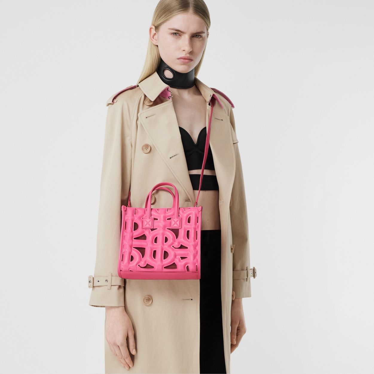 Mini Quilted Monogram Lambskin Freya Tote - 3