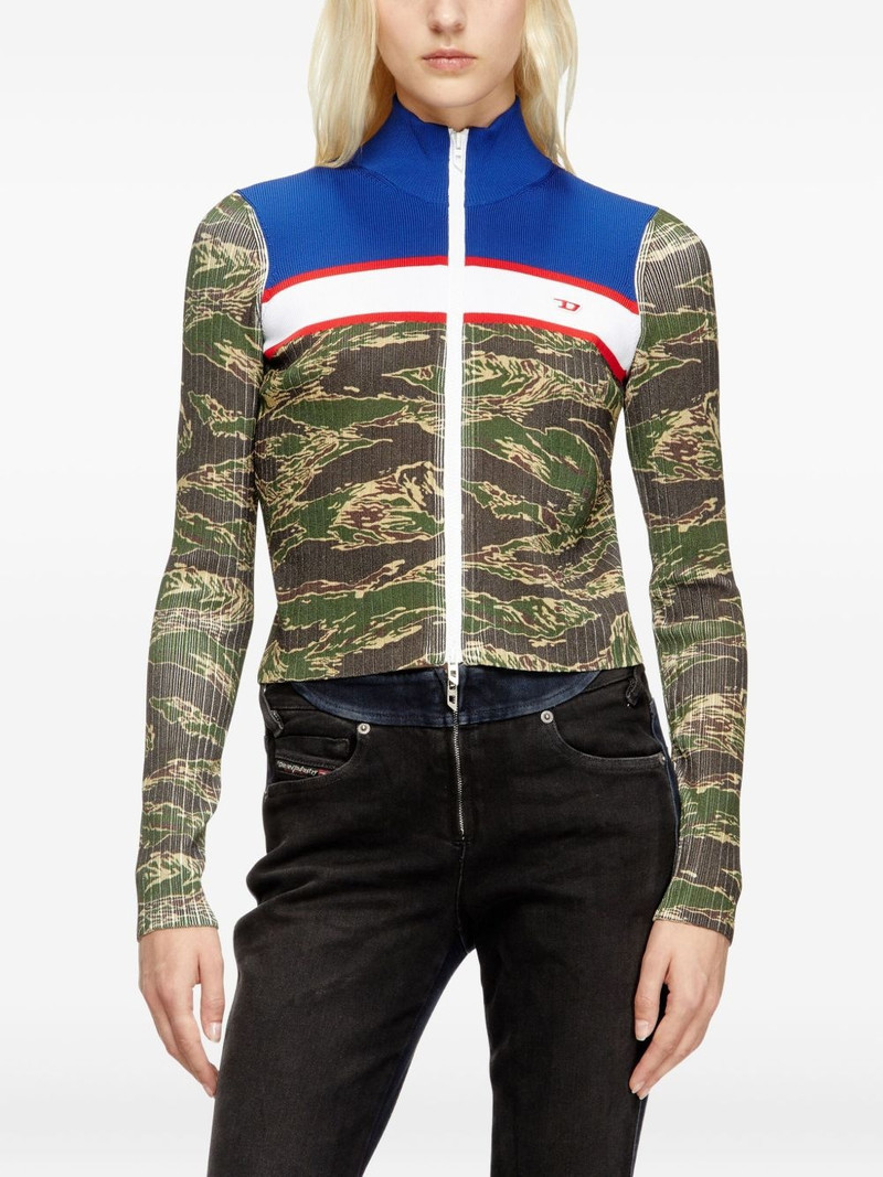 tiger-print ribbed sweater 3