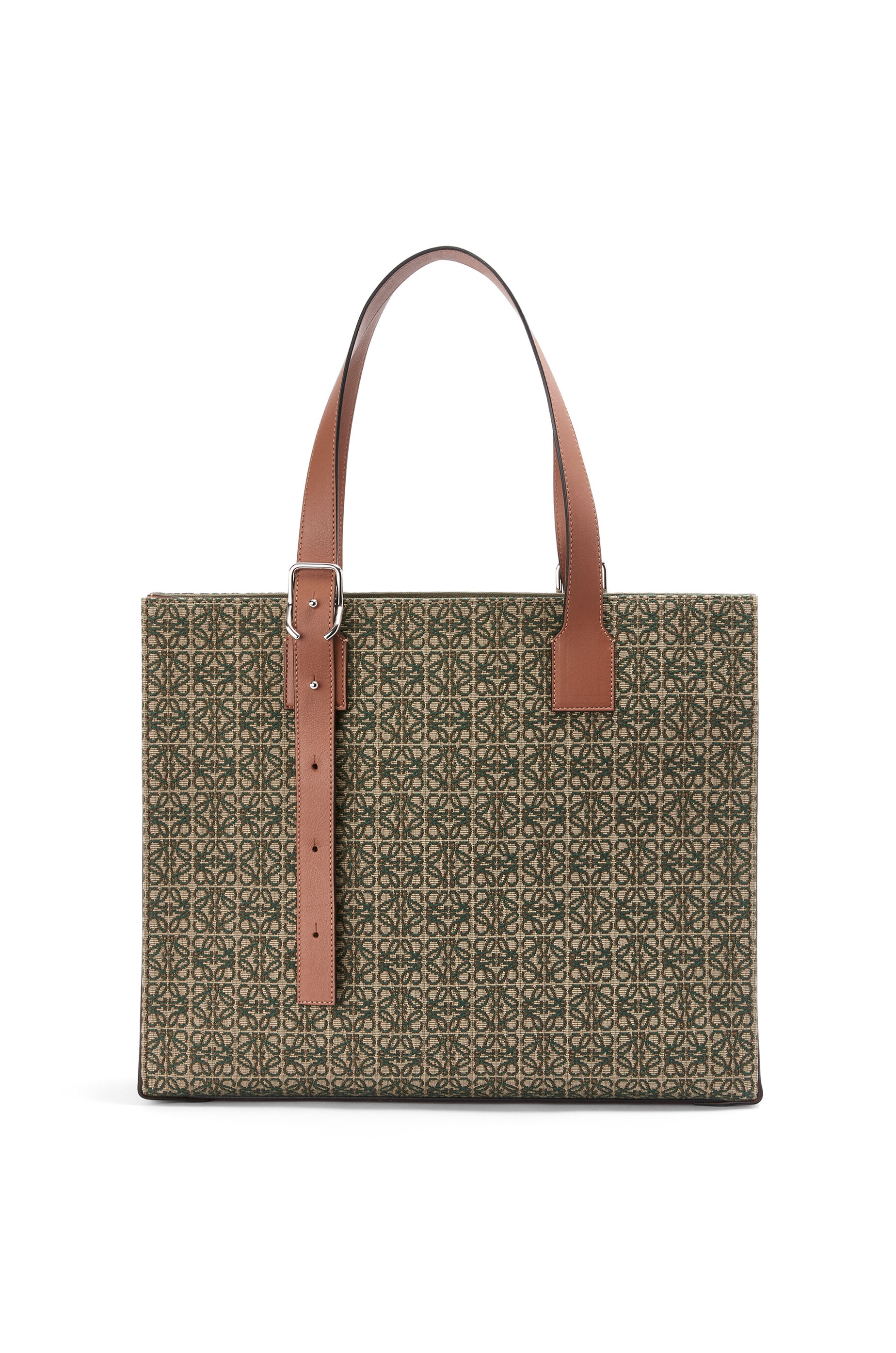 Buckle Horizontal tote in Anagram jacquard and calfskin - 4