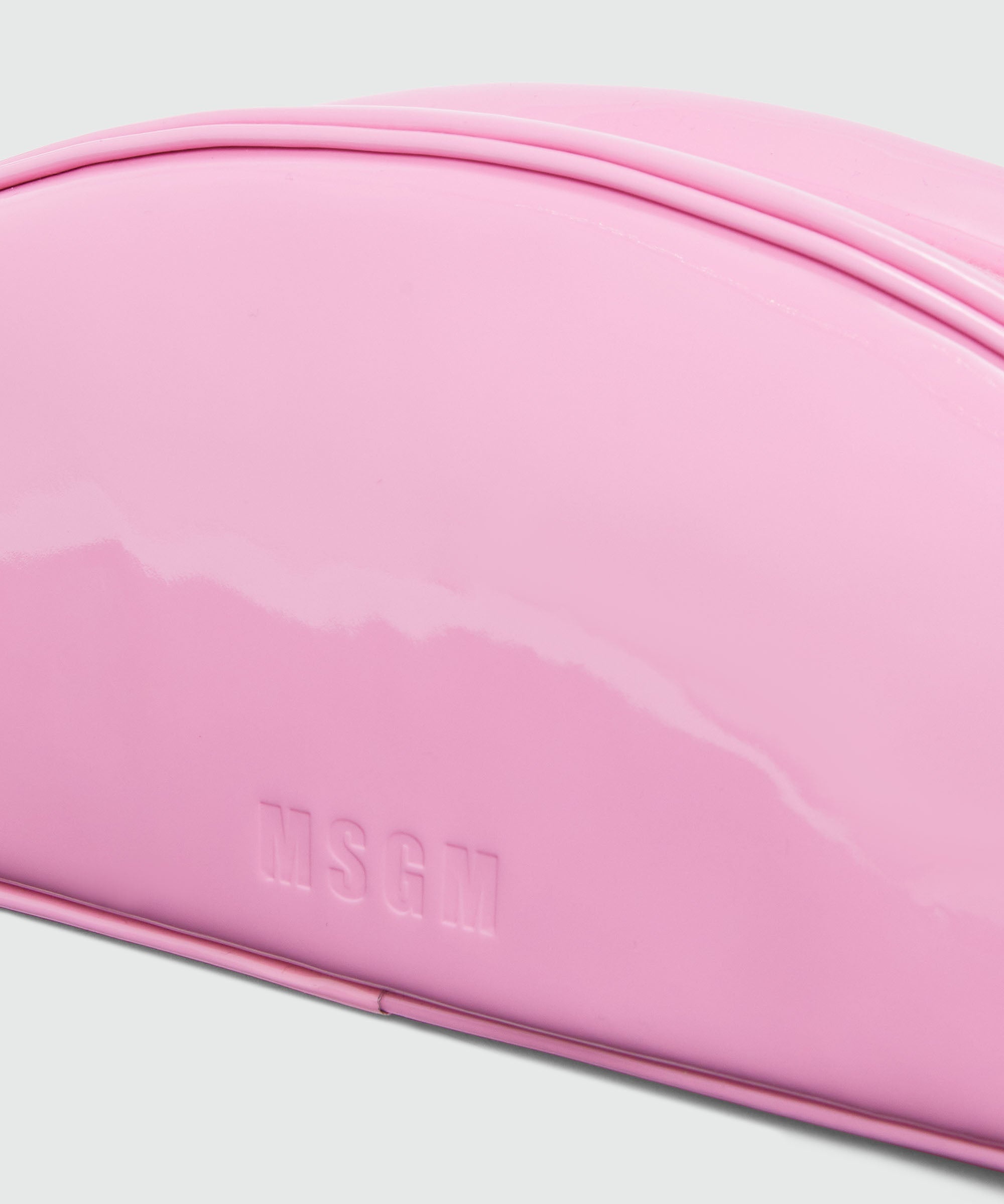 Pink patent leather MSGM handbag - 4