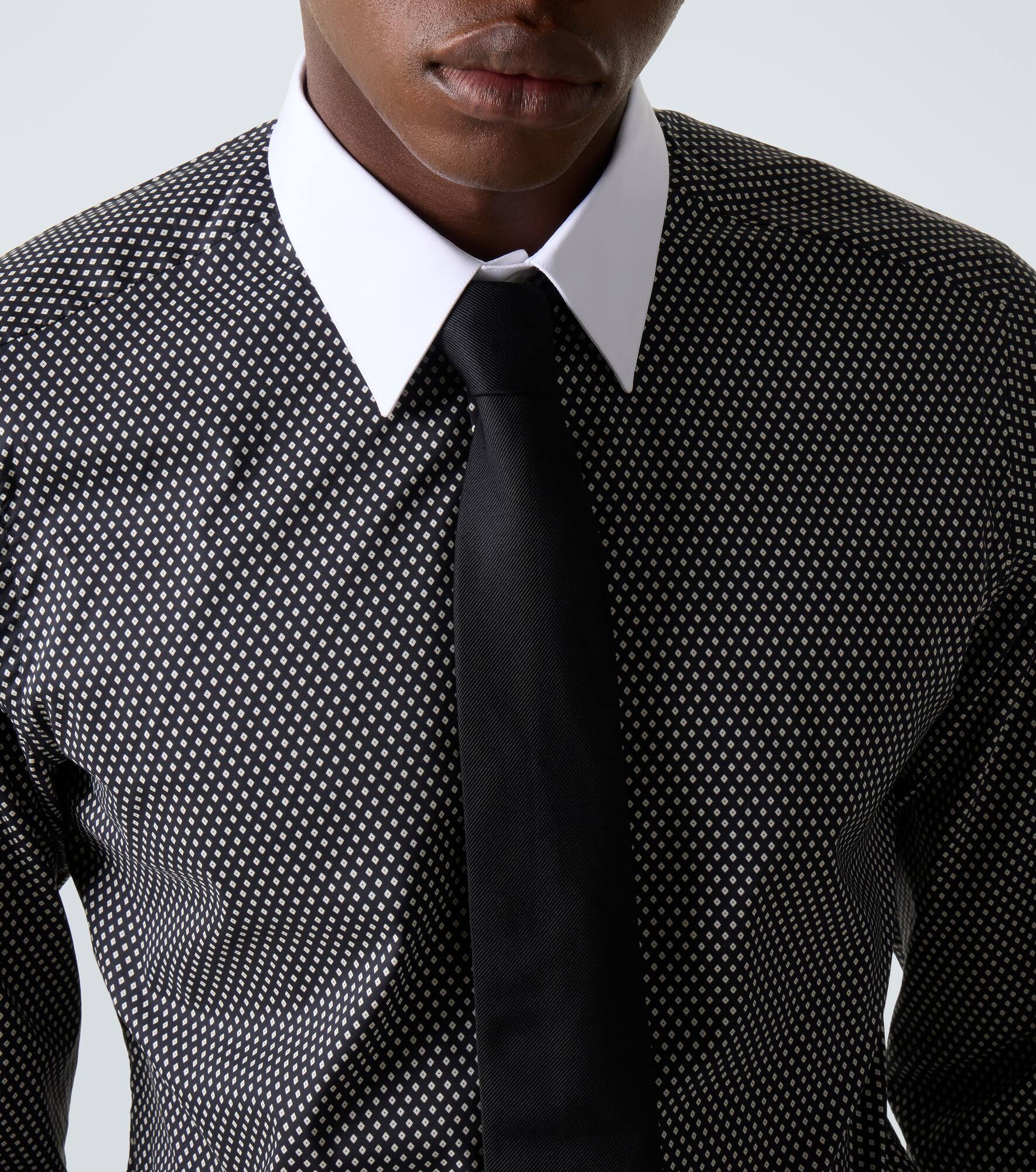 Polka-dot cotton poplin shirt - 6