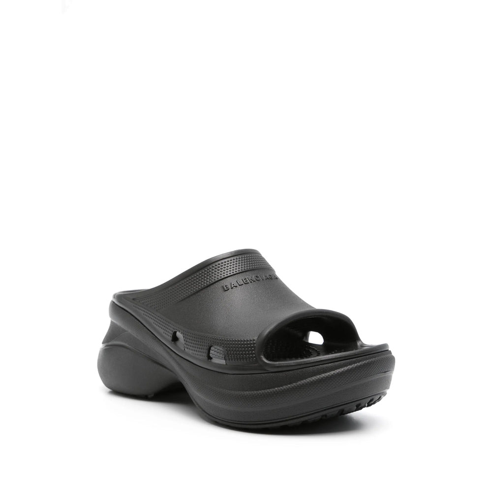 Balenciaga Black Flip-Flops & Slides Women - 4