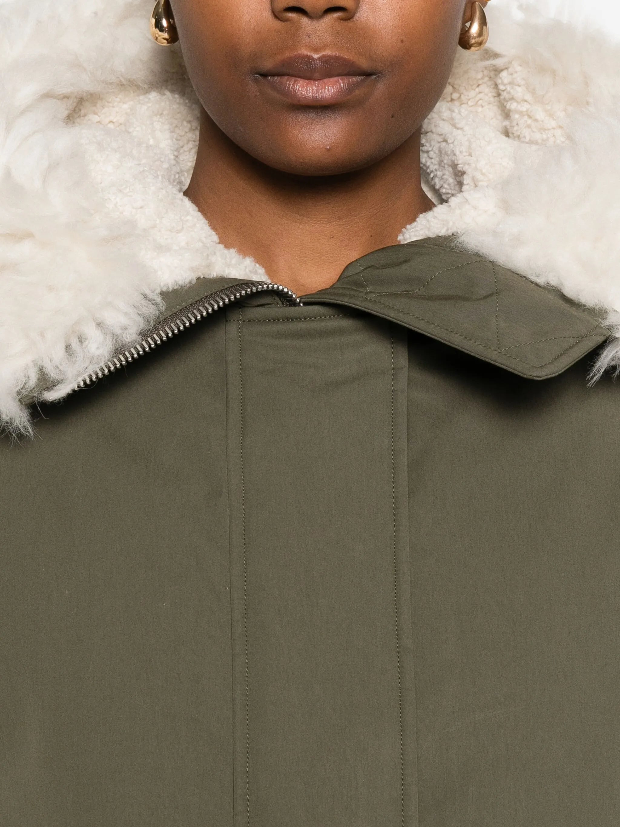 Yves Salomon Hooded Patch-pocket Jacket - 3