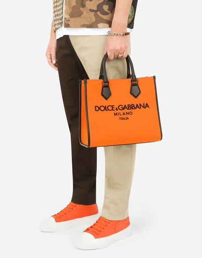 Dolce & Gabbana Small canvas shopper with logo outlook