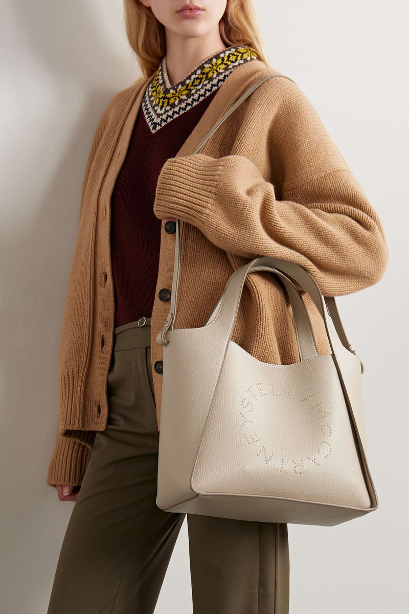 Studded vegetarian leather tote 7