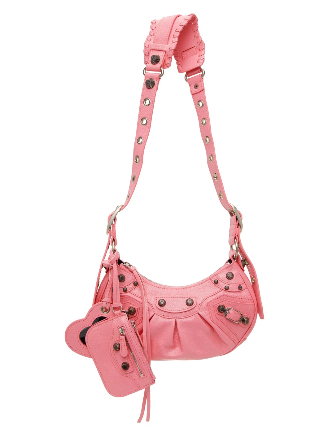BALENCIAGA Pink XS Le Cagole Shoulder Bag ssense REVERSIBLE