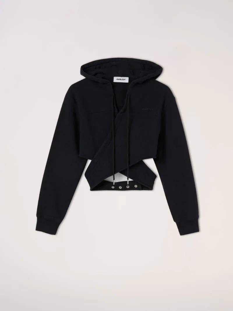 WRAPPED HOODIE SWEATSHIRT - 1
