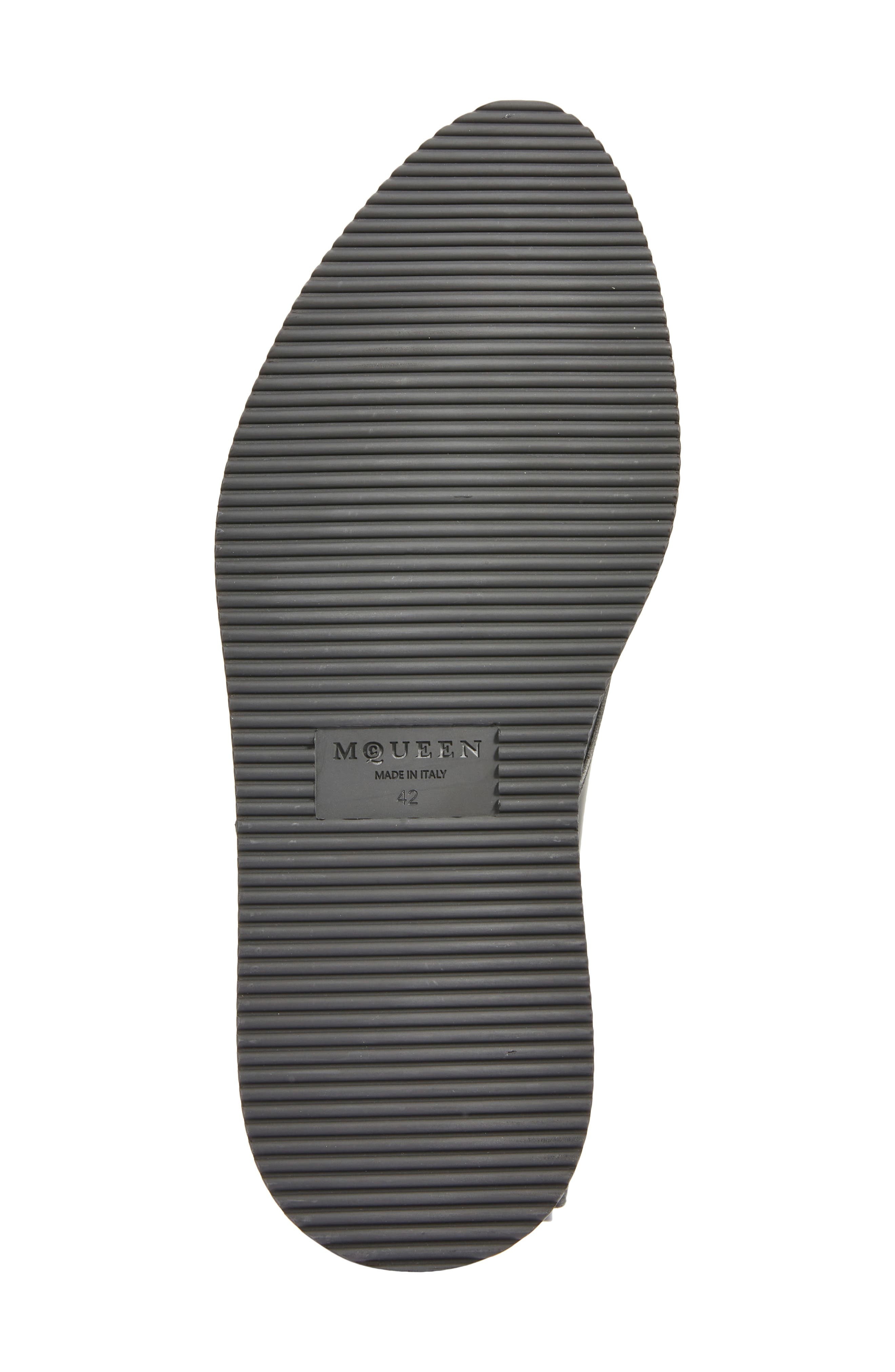 McQueen T-Bar Creeper Loafer in Black/Silver at Nordstrom - 6