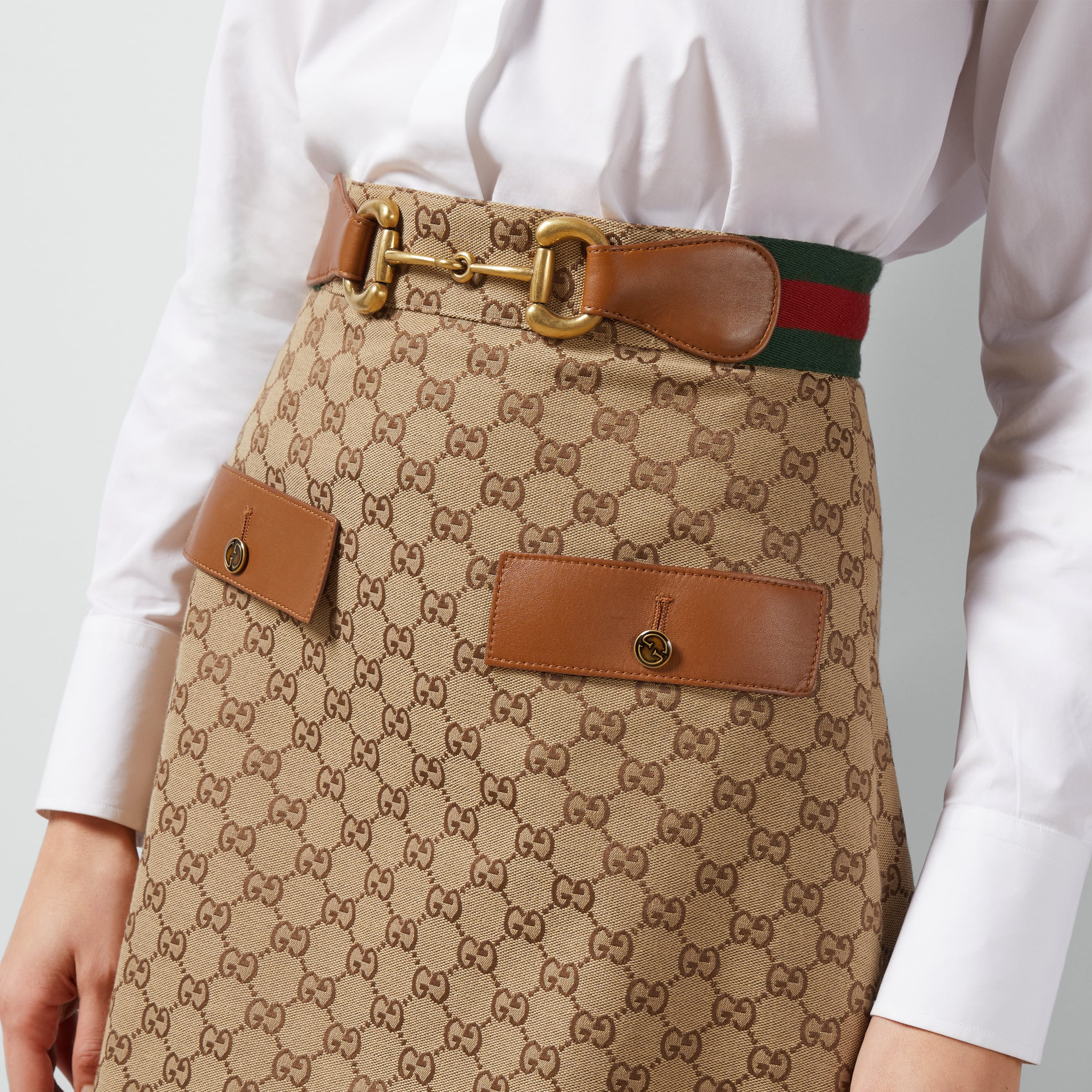 GG canvas skirt - 4