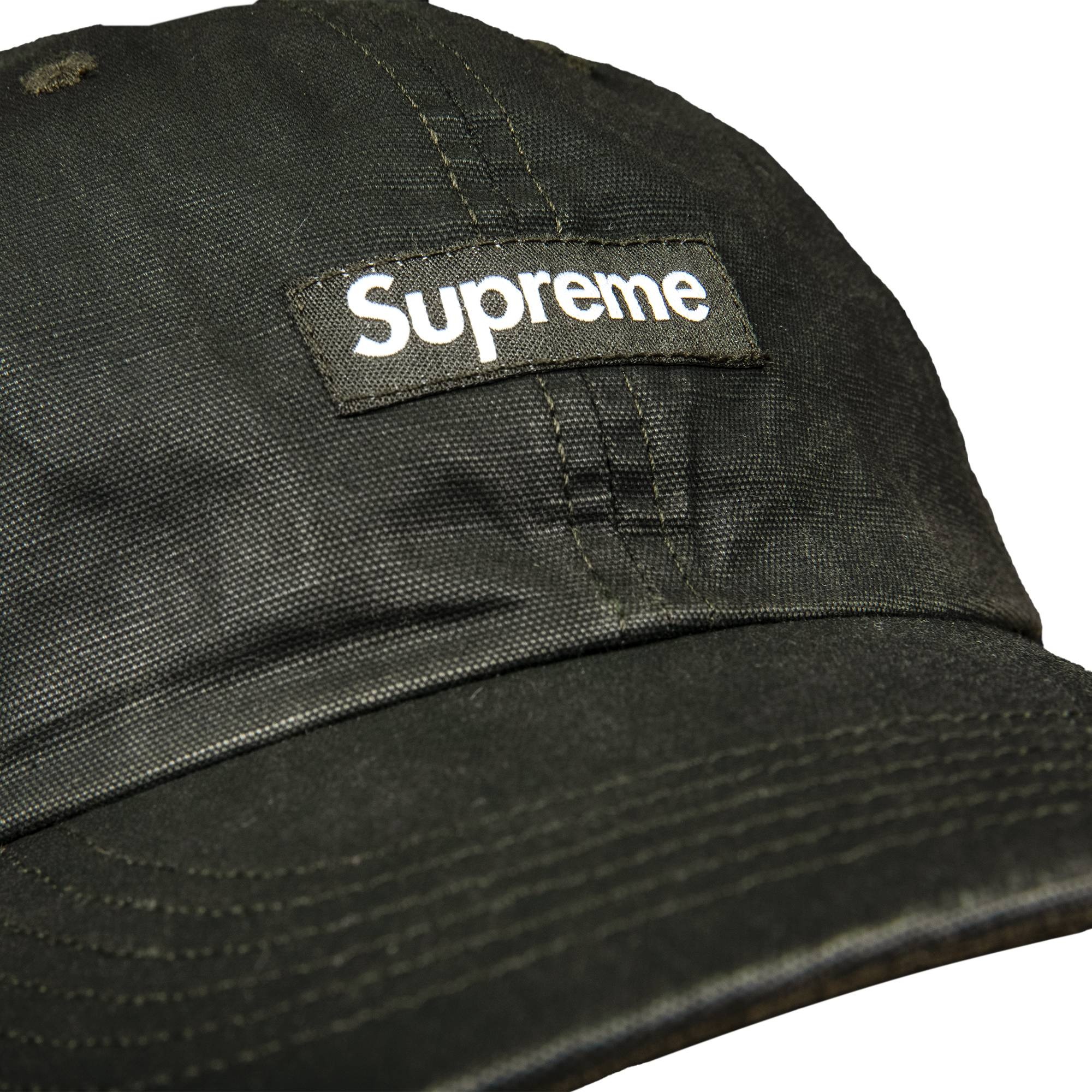 Supreme Small Box Coated Linen 6-Panel 'Black' - 3