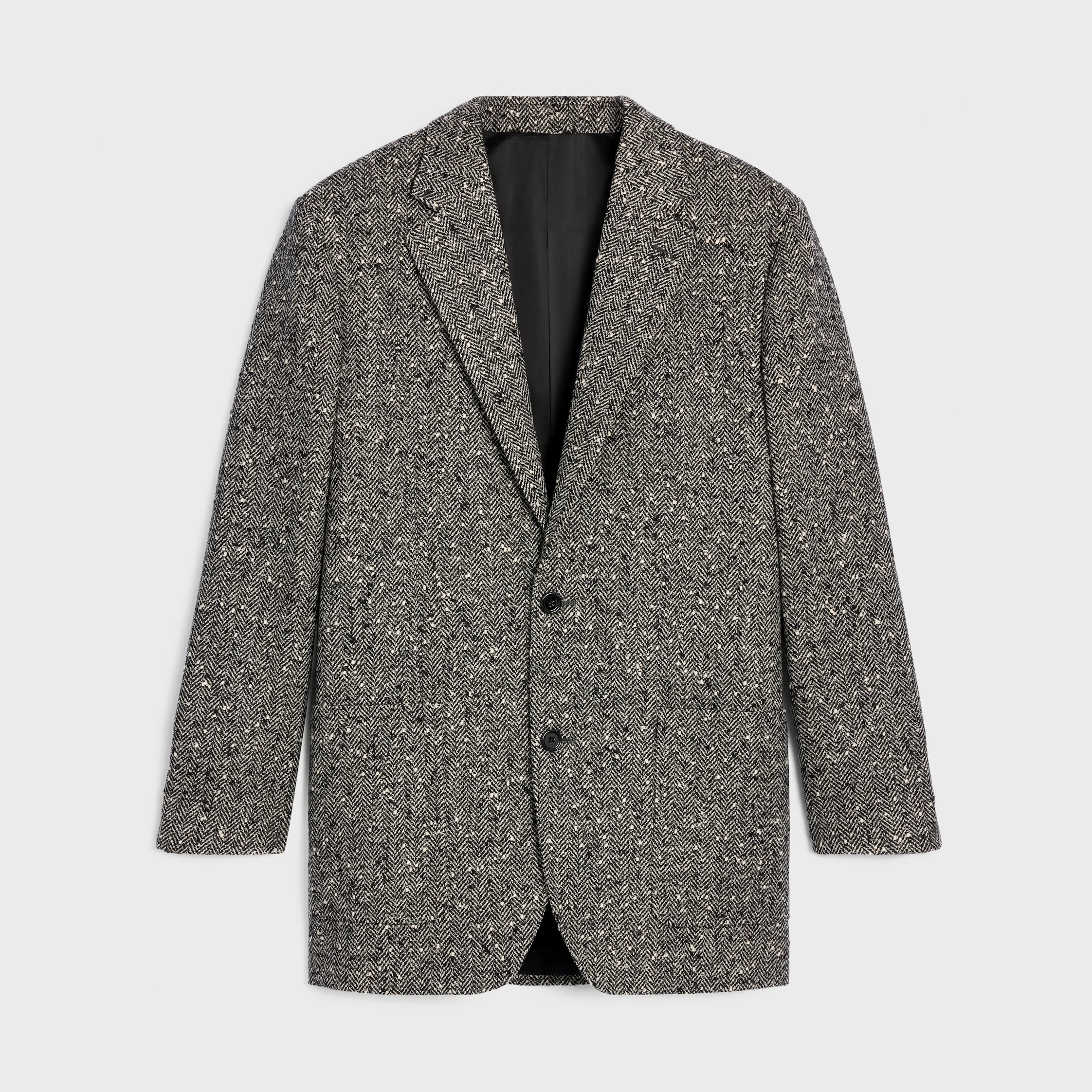 garçon jacket IN herringbone wool natté - 1