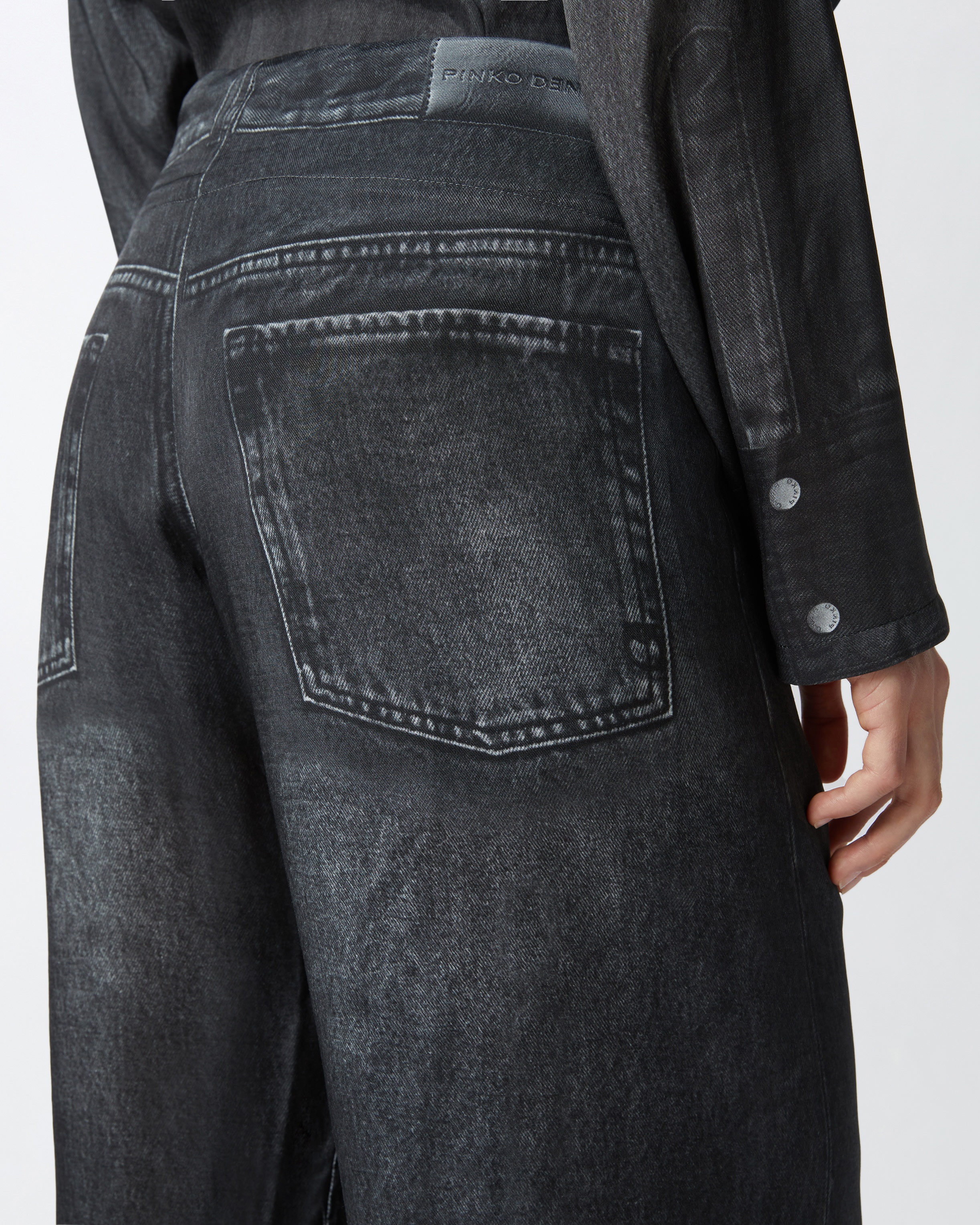 JEAN-STYLE WIDE-LEG TROUSERS - 5