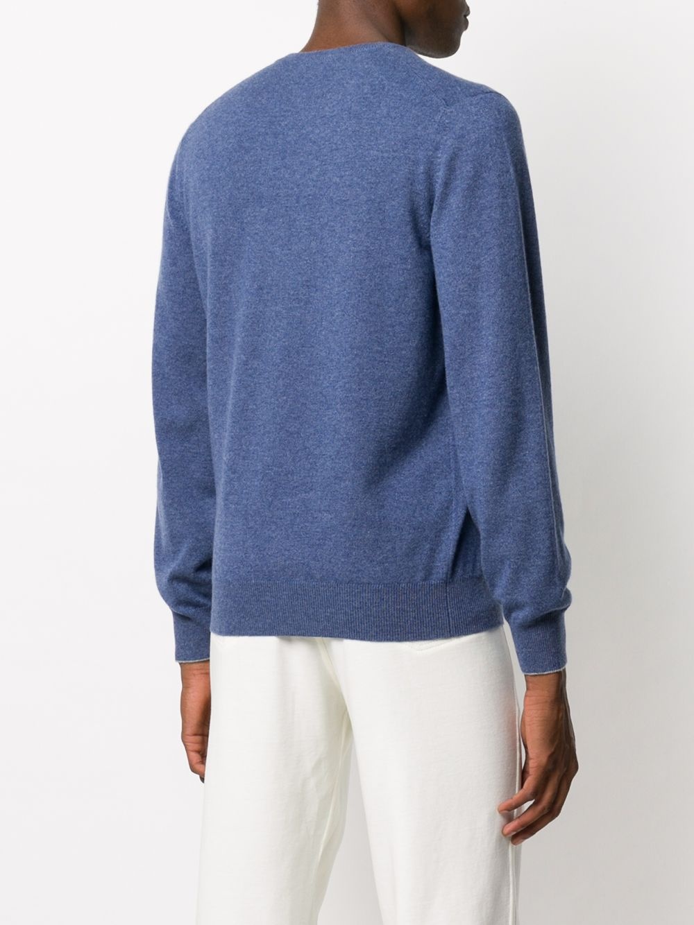 V-neck cashmere jumper - 4