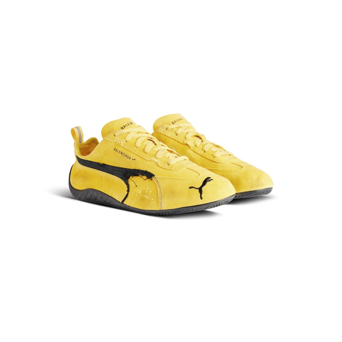 Speedcat Suede Balenciaga in Yellow/black - 2