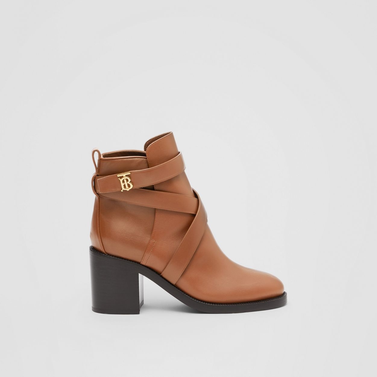 Monogram Motif Leather Ankle Boots - 1