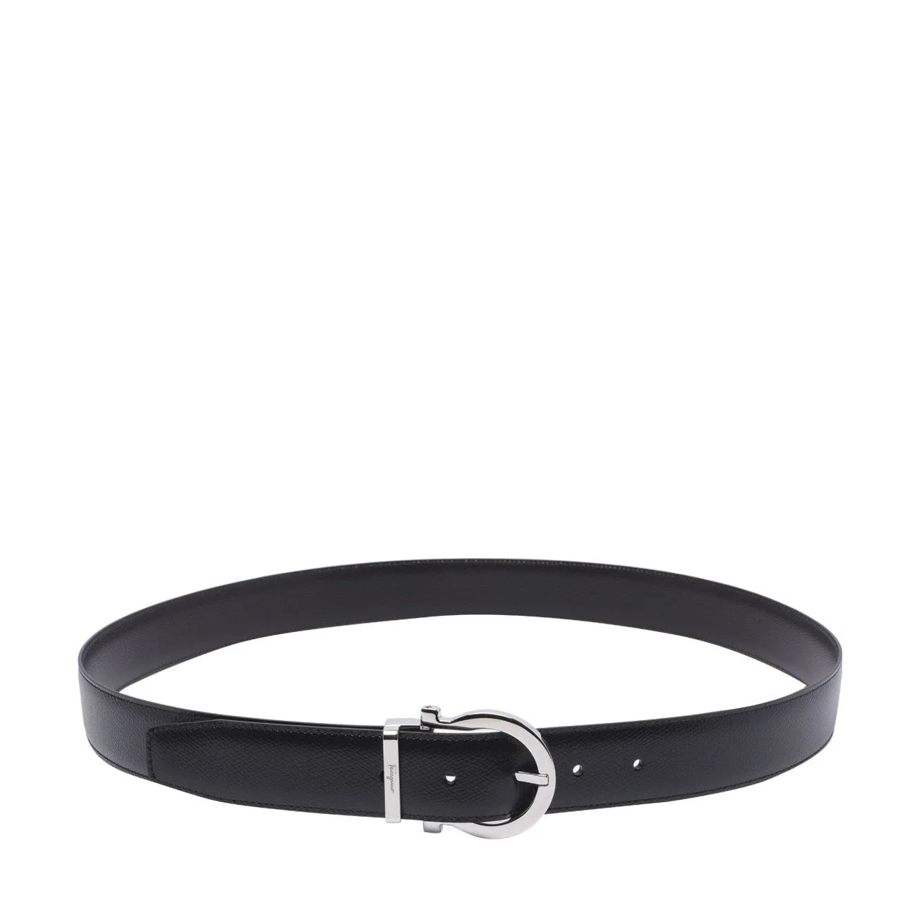 Ferragamo Men Adjustable Double Gancini Belt - 1