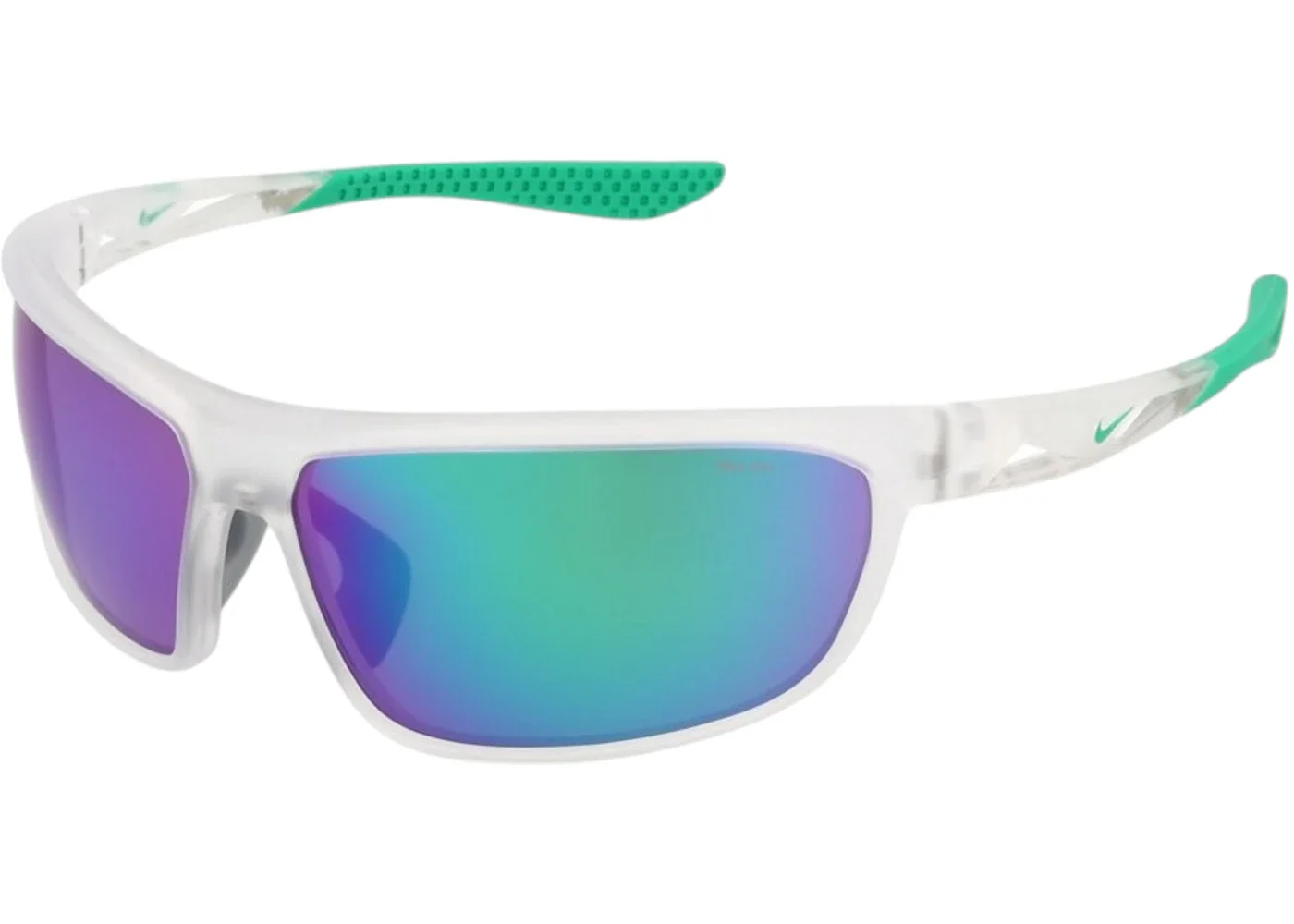 Nike Windtrack Run Sunglasses White / Green Mirror - 1