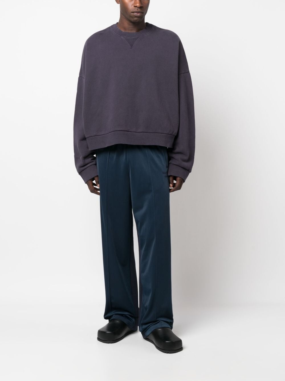 drop-shoulder crew-neck sweatshirt - 3