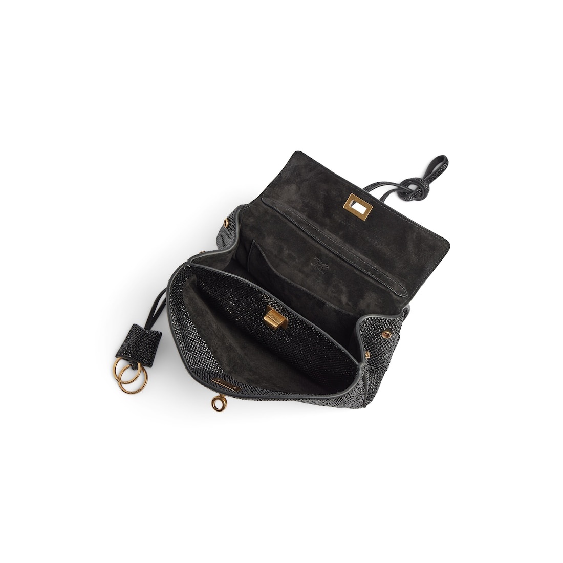 Women's Rodeo Mini Handbag With Rhinestones in Black - 4