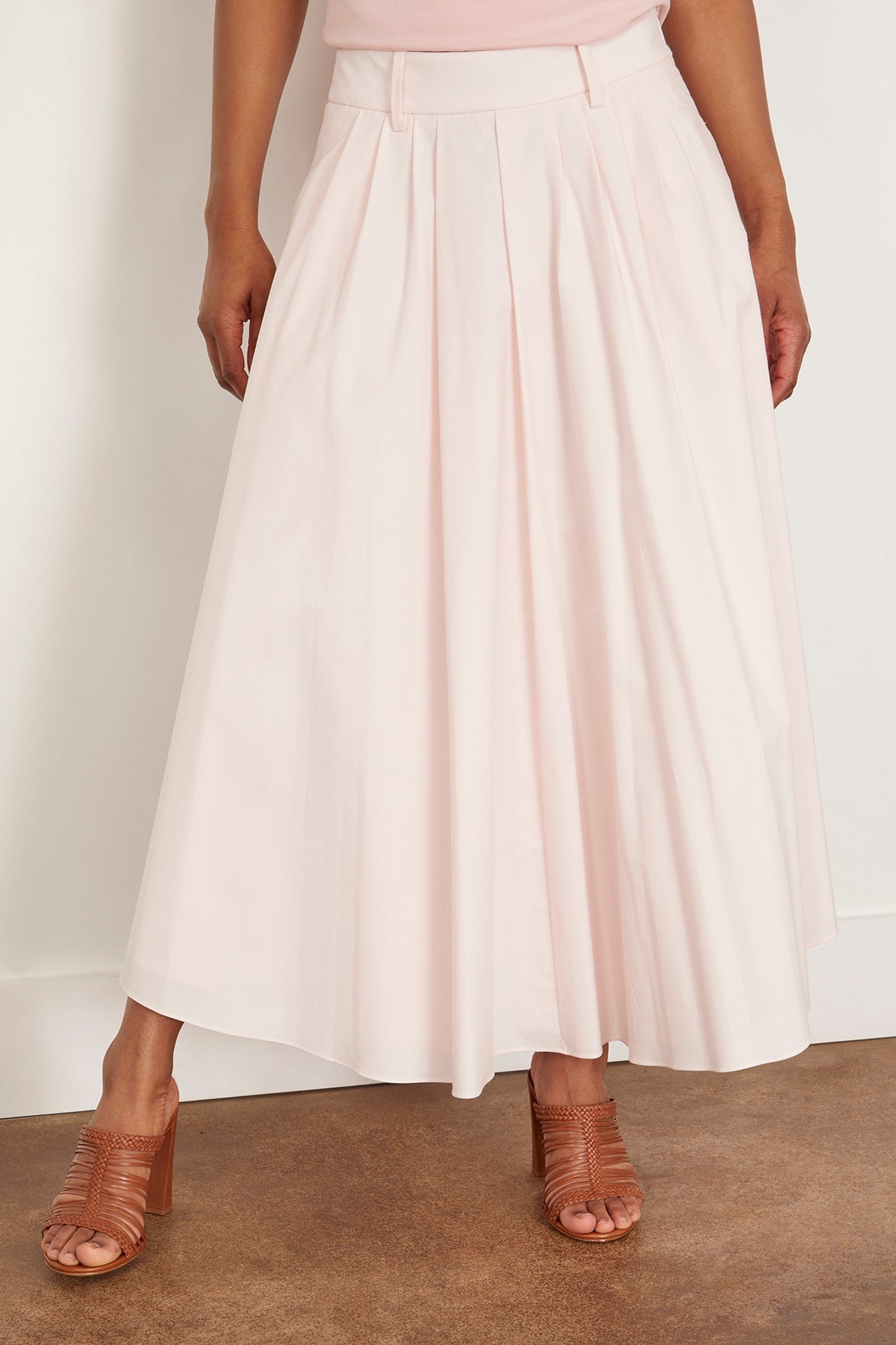 Poplin Power Skirt in Shadow Rose - 3