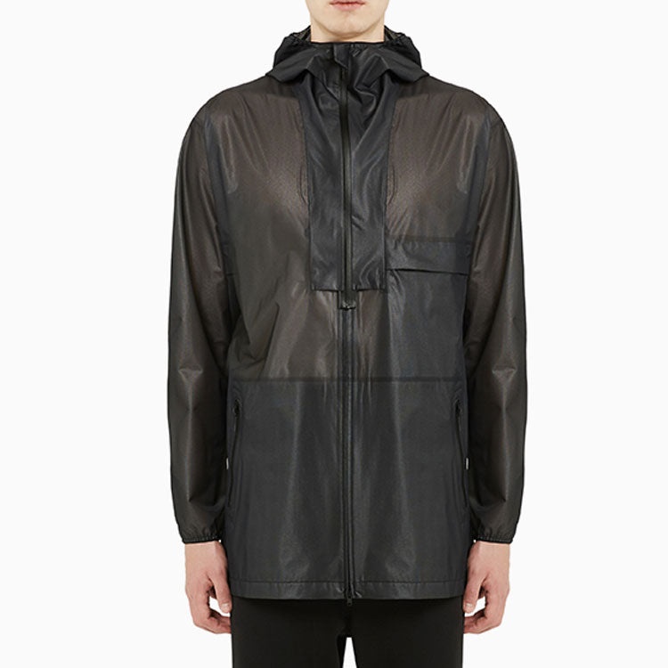Men's Y-3 SS21 Nylon waterproof Jacket Black GV6086 - 4