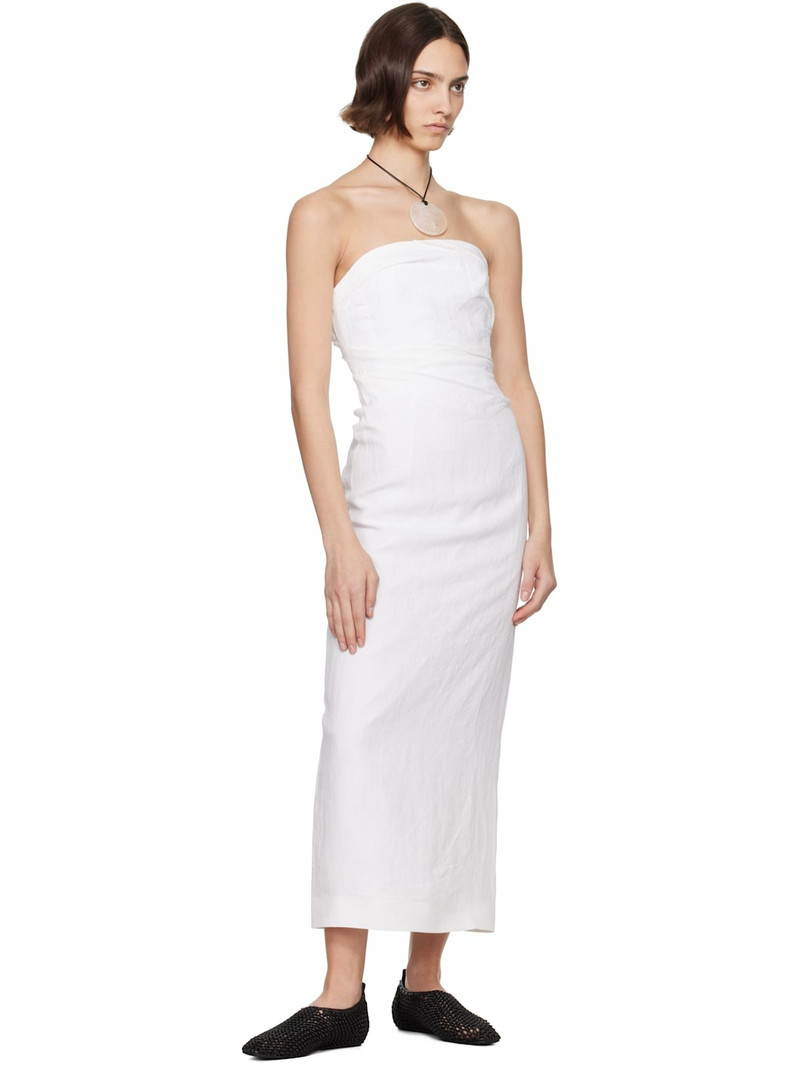 TOVE White Sabella Midi Dress outlook