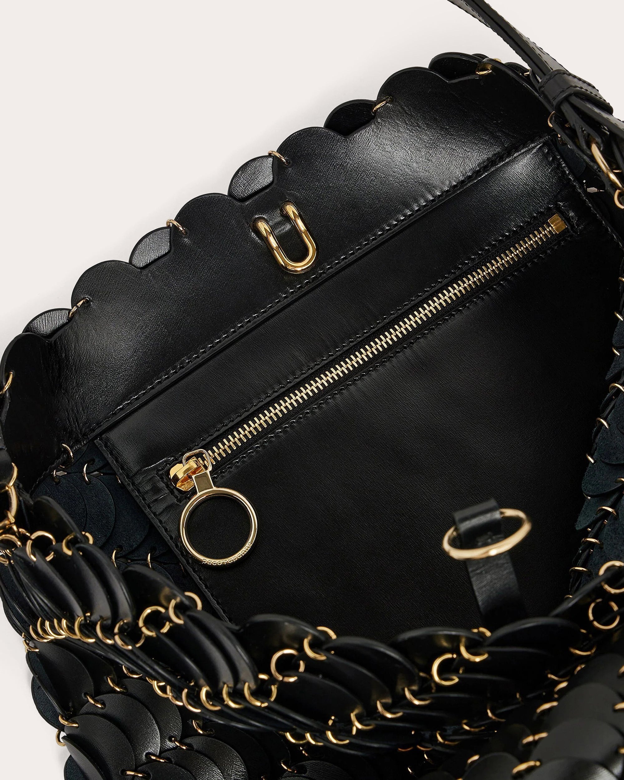Large Paco Embellished Leather Bucket Bag - 3
