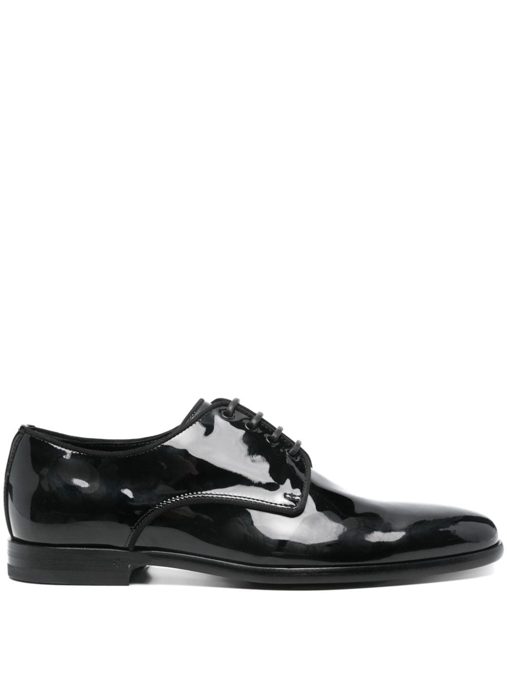 Patent leather derby shoes - 1