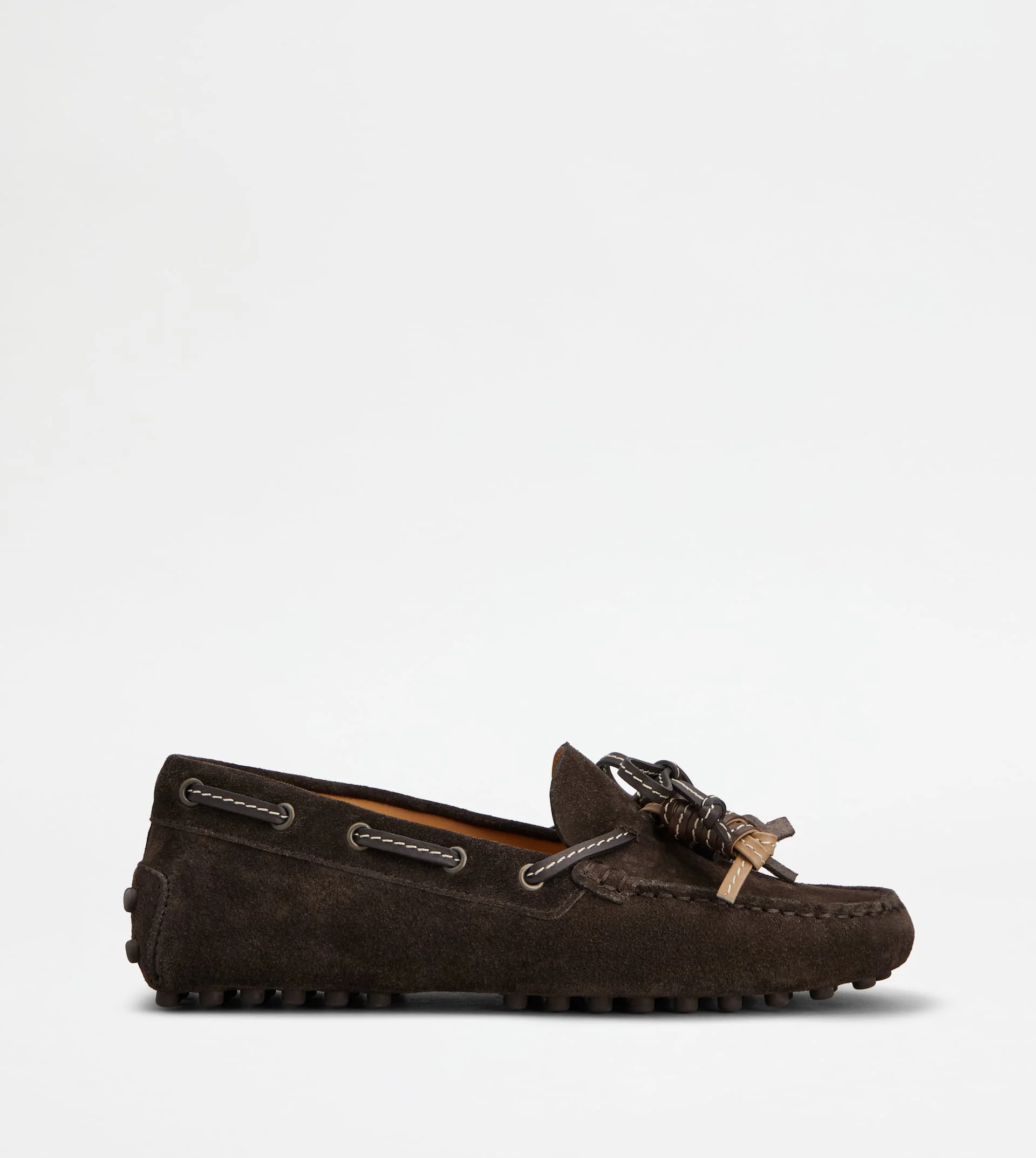 GOMMINO LOAFERS IN SUEDE - BROWN - 1