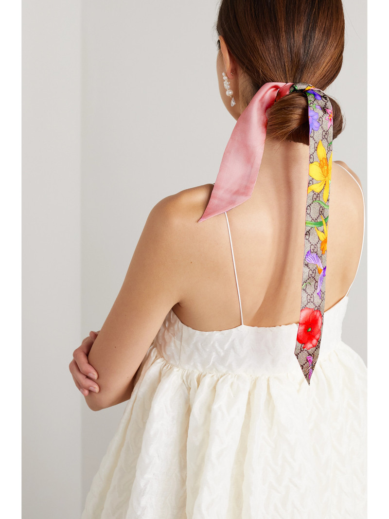 GUCCI Printed Silk-satin Scarf outlook