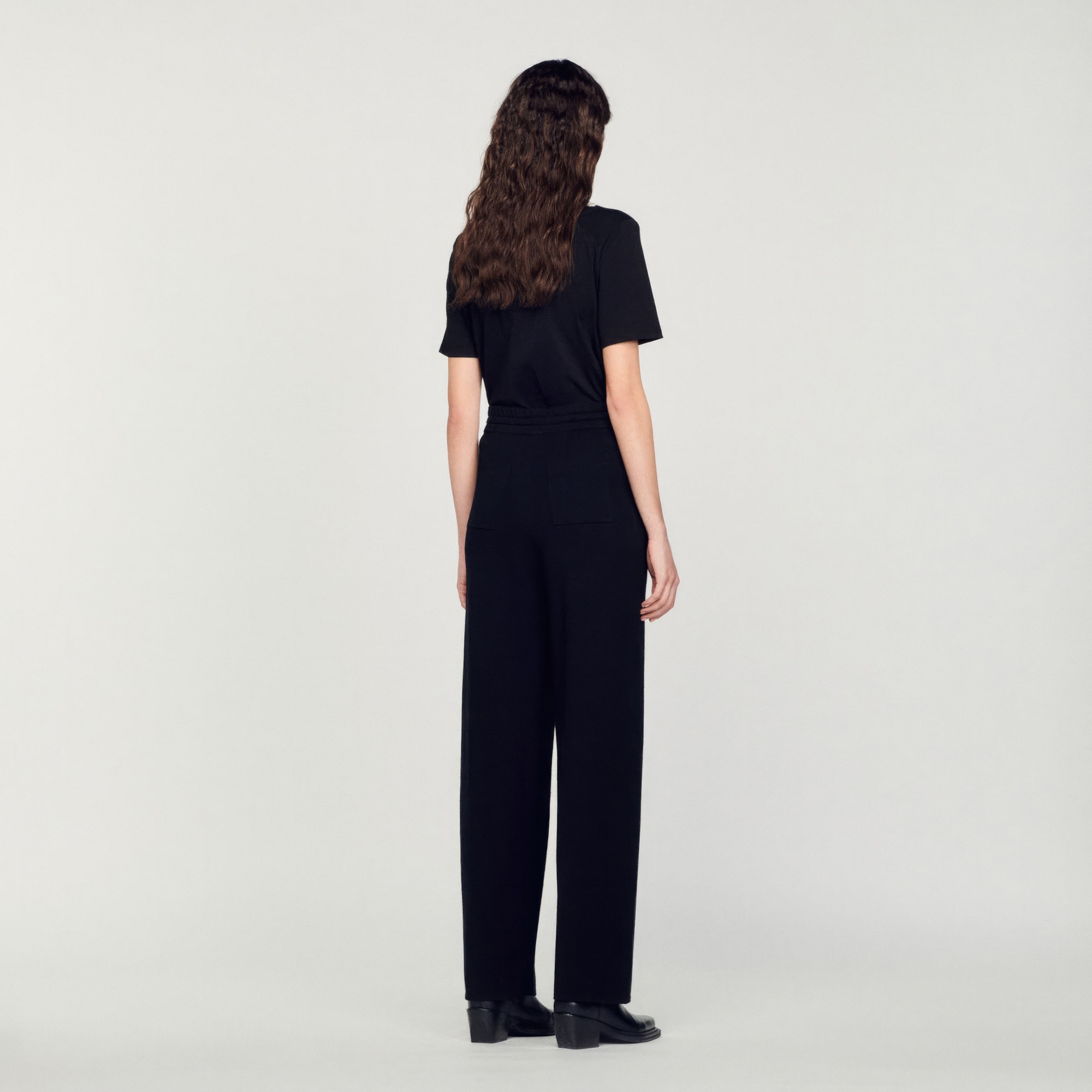 Knitted straight-leg pants - 6
