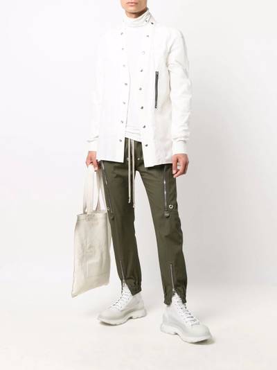 Rick Owens press-stud cotton shirt outlook