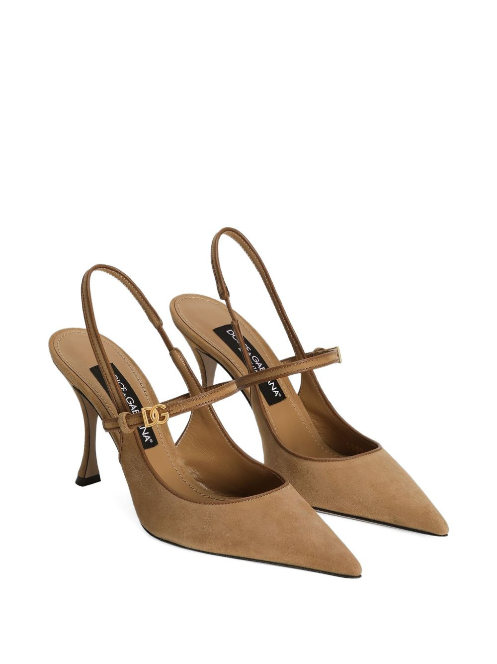logo-appliqué slingback pumps - 2