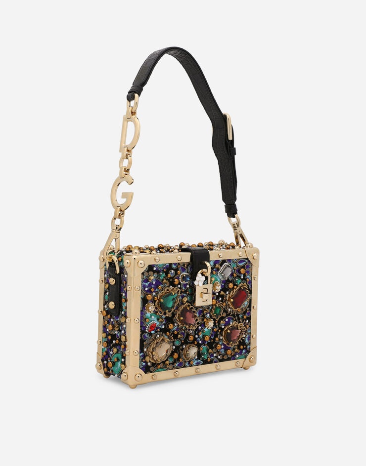 Jacquard Dolce Box bag with embroidery - 3