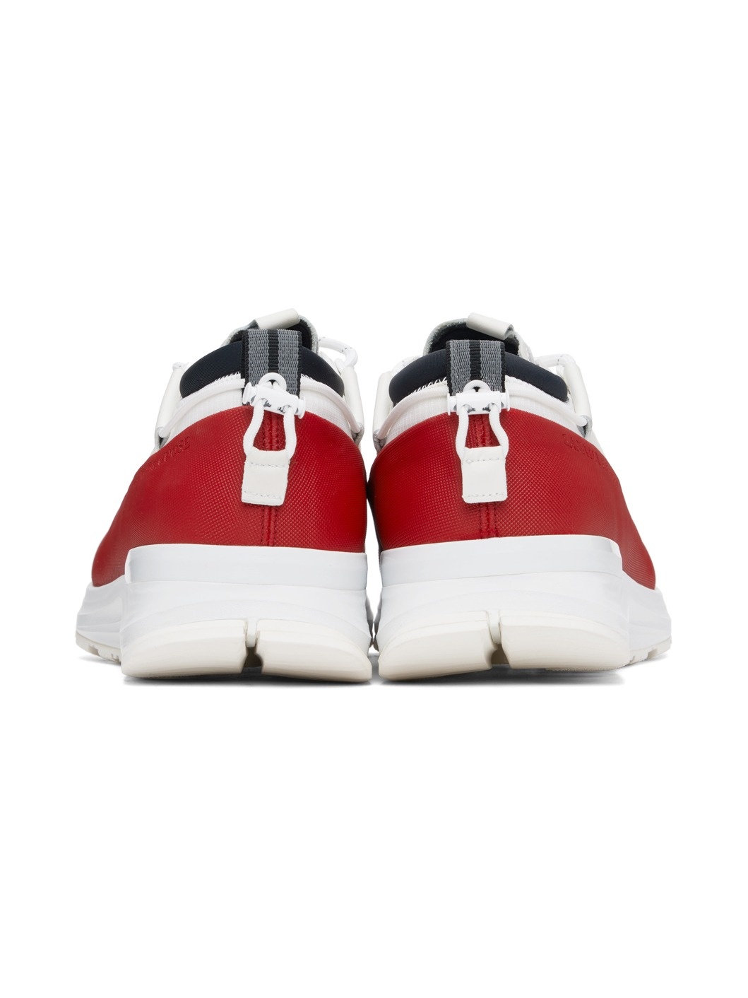 White & Red Glacier Trail Sneakers - 2