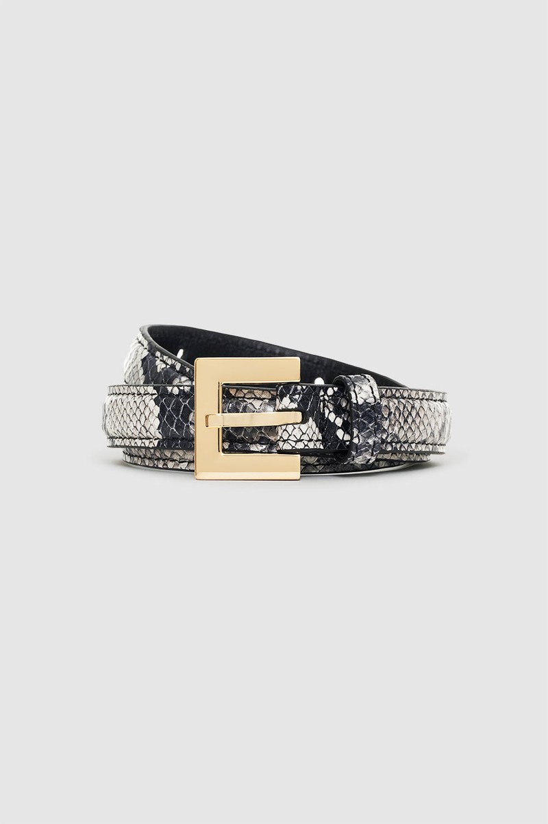 Nicola Belt - Black And White Snake 3