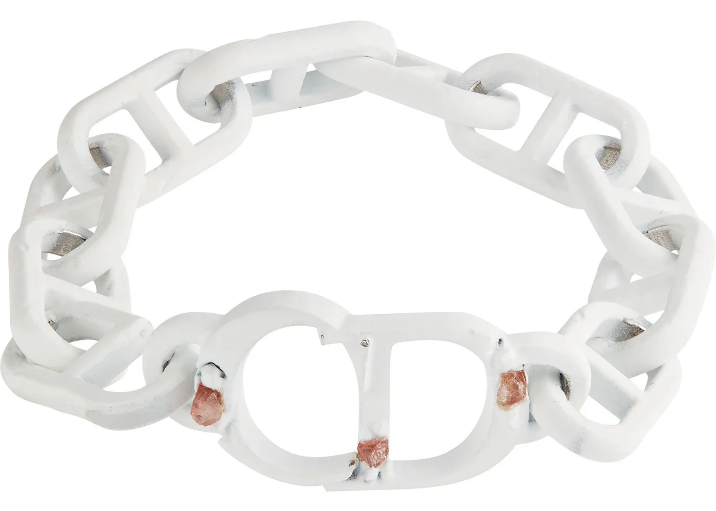 Dior x Daniel Arsham Matte-Finish Chain Bracelet White - 1
