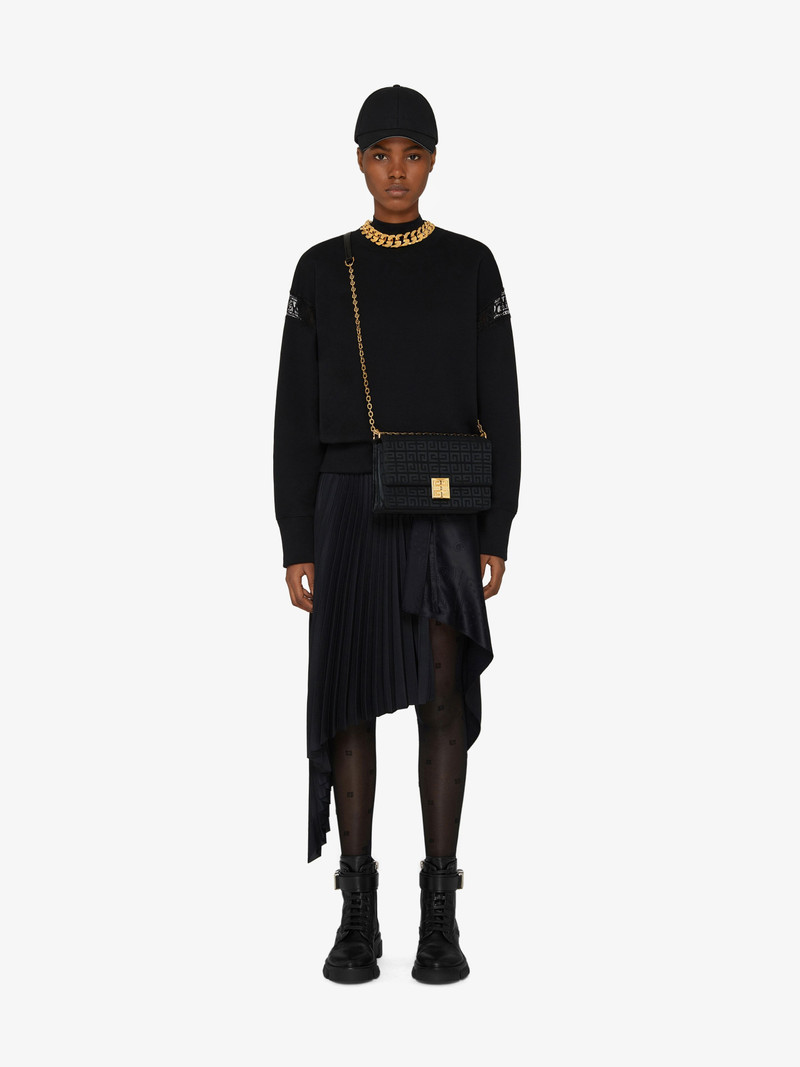 Givenchy 4G MEDIUM BAG IN 4G EMBROIDERED CANVAS WITH CHAIN outlook