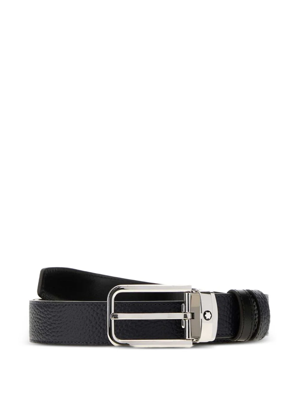 reversible pebbled leather belt - 1