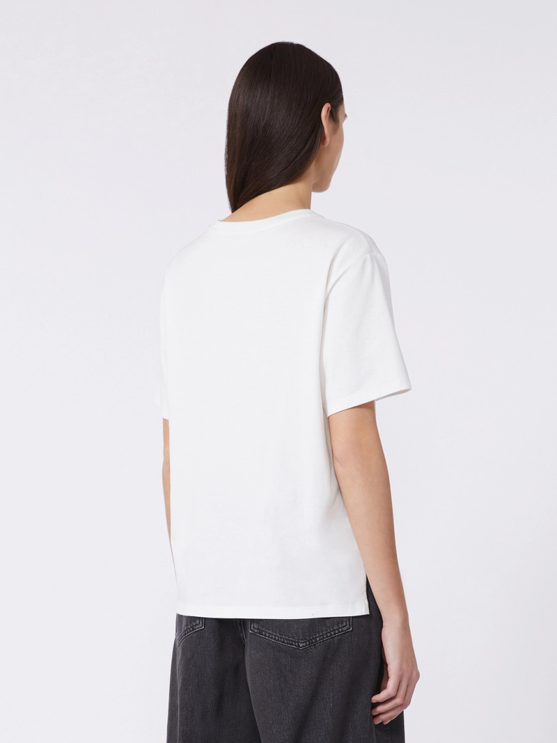 VENACO Cotton basic T-shirt - OPTICAL WHITE 4