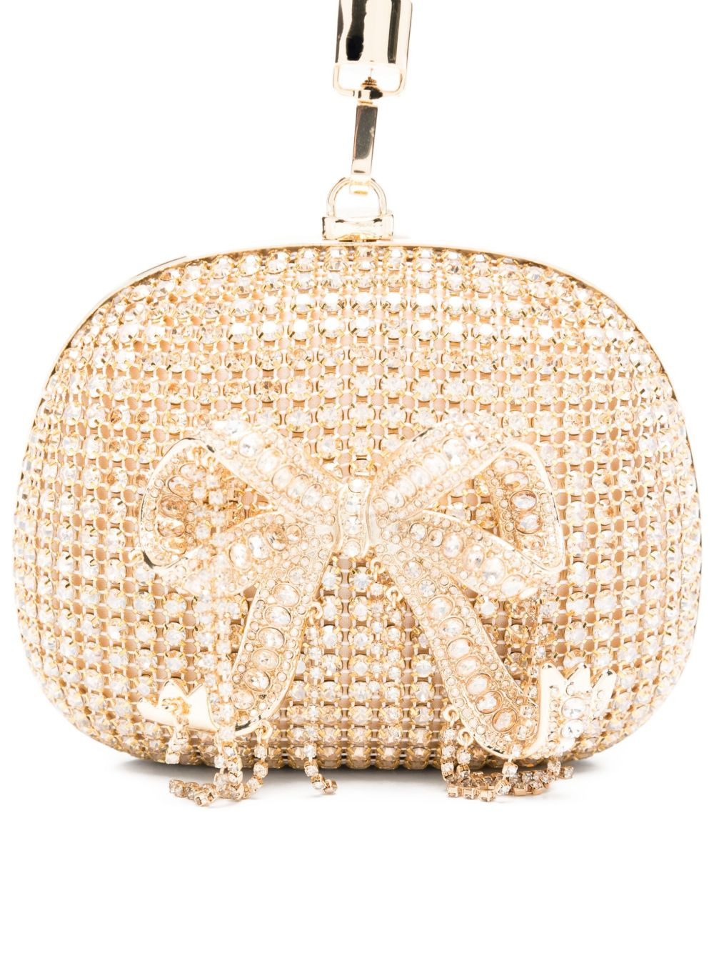 mini crystal-embellishment clutch bag - 4