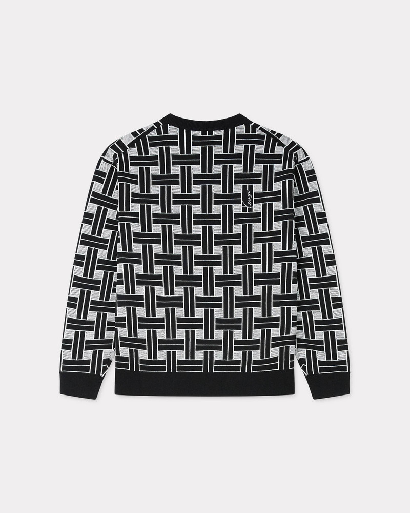 KENZO 'KENZO Weave' embroidered jumper outlook