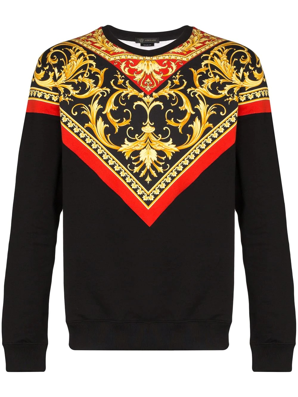 Baroque print sweatshirt - 1