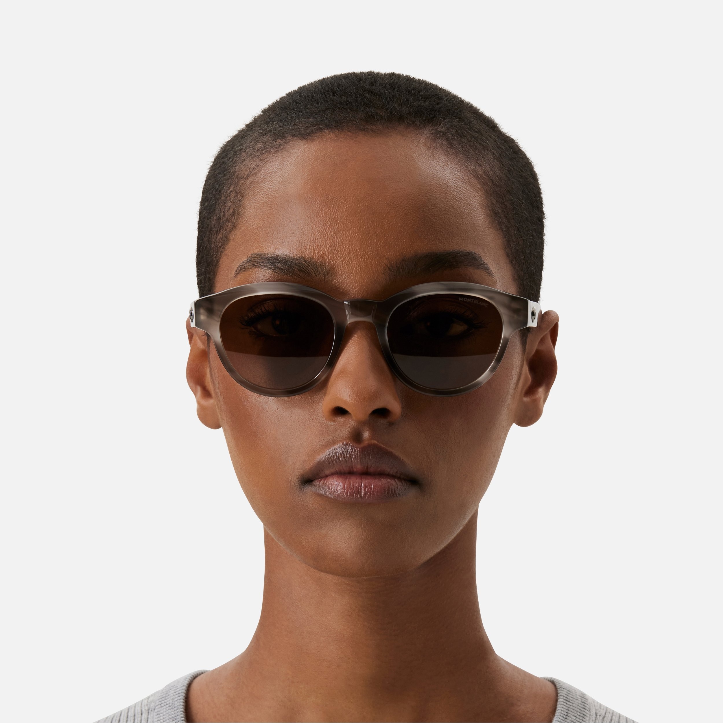 Round Sunglasses with Havana-Colored Acetate Frame - 3